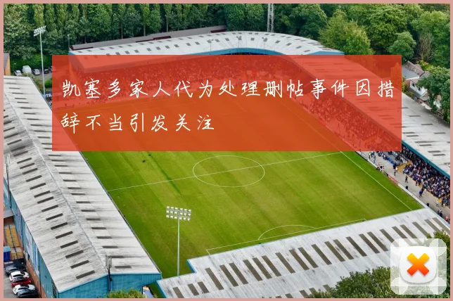 凯塞多家人代为处理删帖事件因措辞不当引发关注